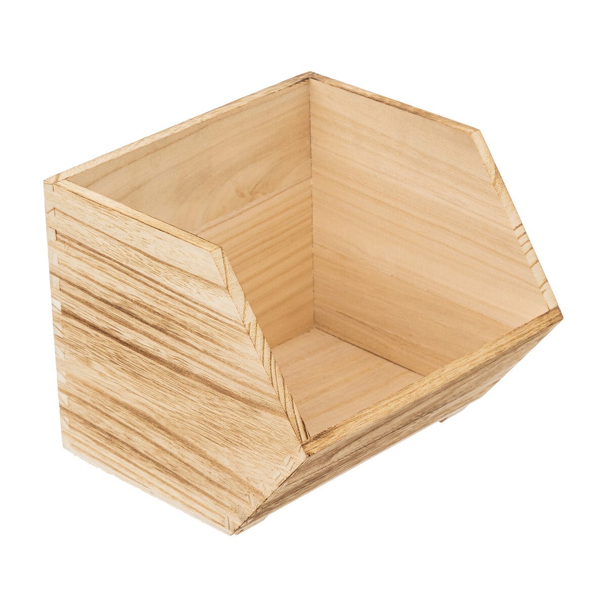 Conjunto de 3 caixas de organização em madeira