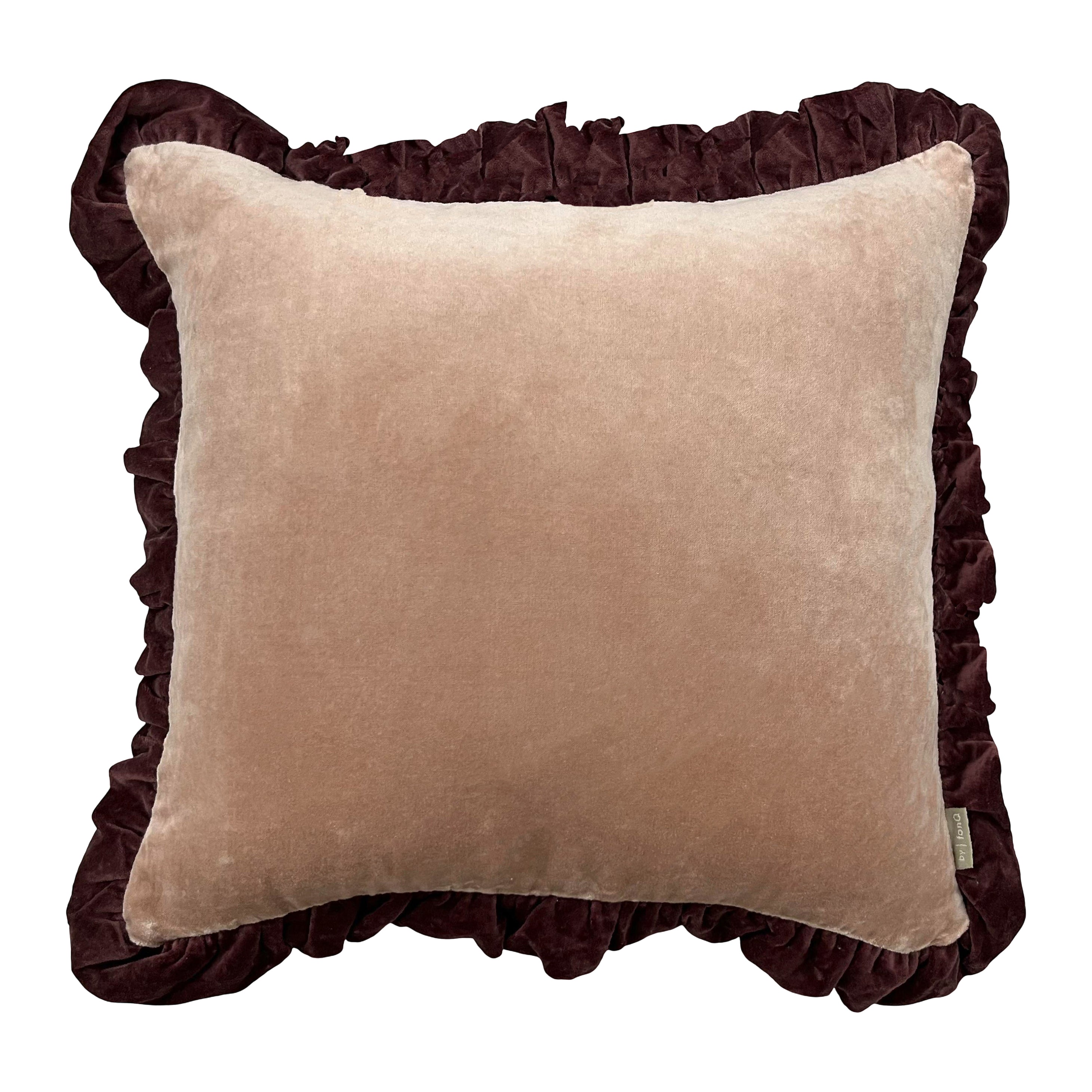 by fonQ Velou Sierkussen 50 x 50 cm - Dusty Pink