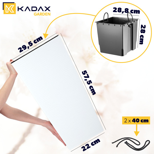 Doniczka Donica z Wkładem Na Kwiaty 57 cm Kolory