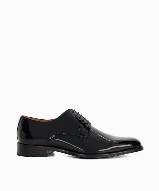 Salisburry Black - Wide Fit Premium Leather Derby Shoes