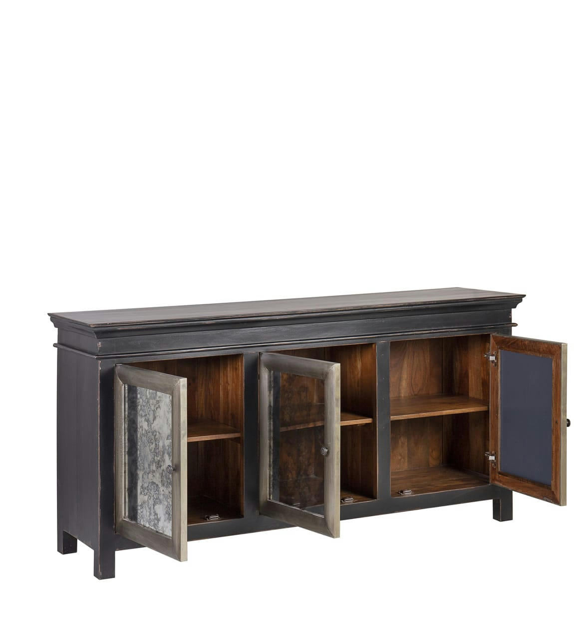 GATSBY - Buffet en bois d'acacia noire L 168 cm