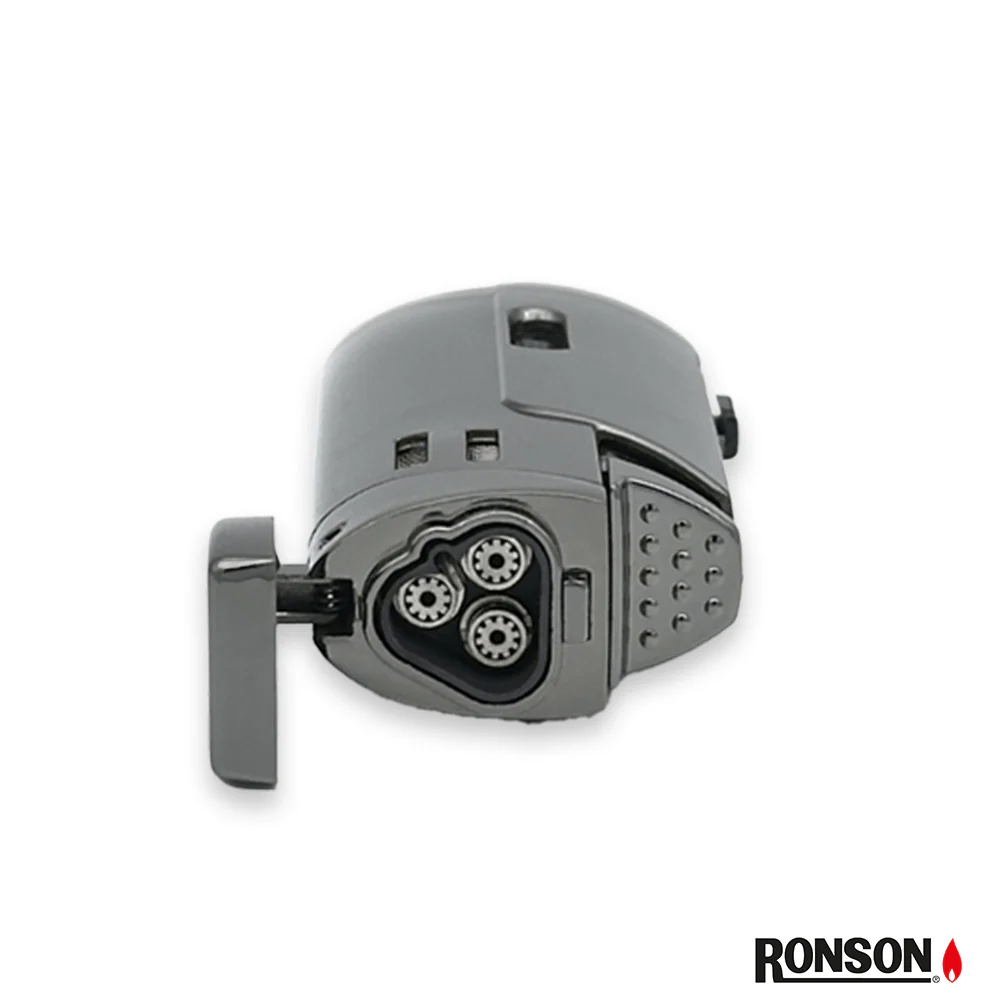 Ronson Cyclon Cigar Lighter Jet Gas Lighter GUN METAL (115001)