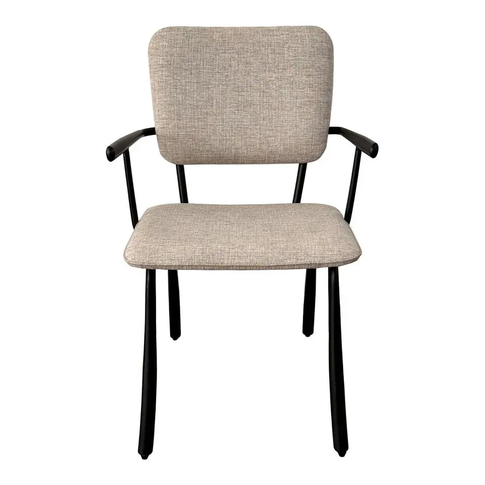 Brix - Eetkamerstoel Finn Sand - Zwart - Set van 2