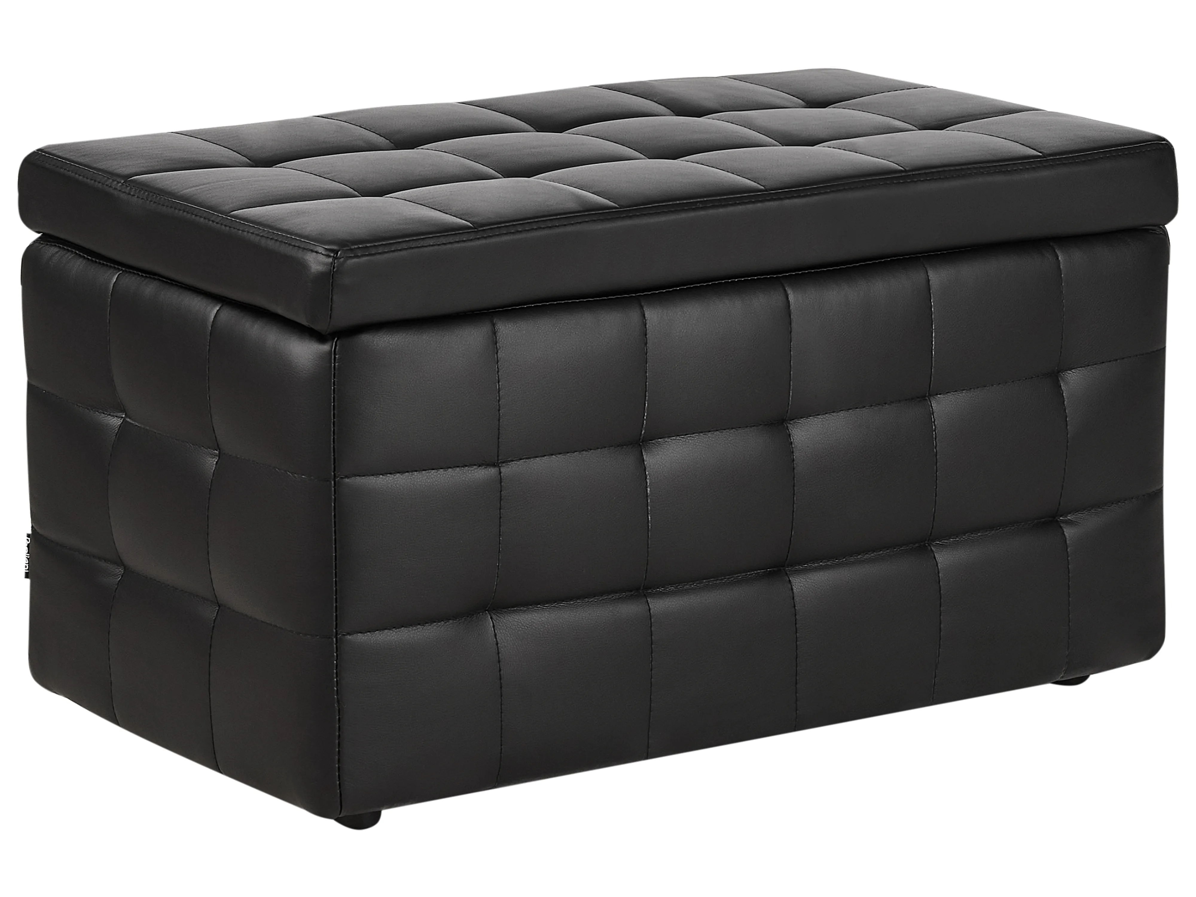 Storage Ottoman MICHIGAN Faux Leather Black