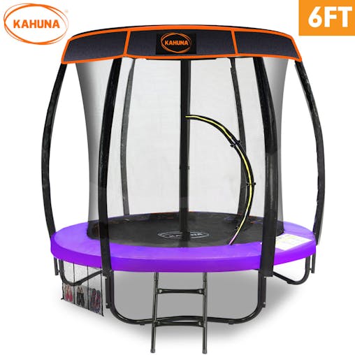 NNEDPE Kahuna Trampoline 6ft withRoof Cover - Purple