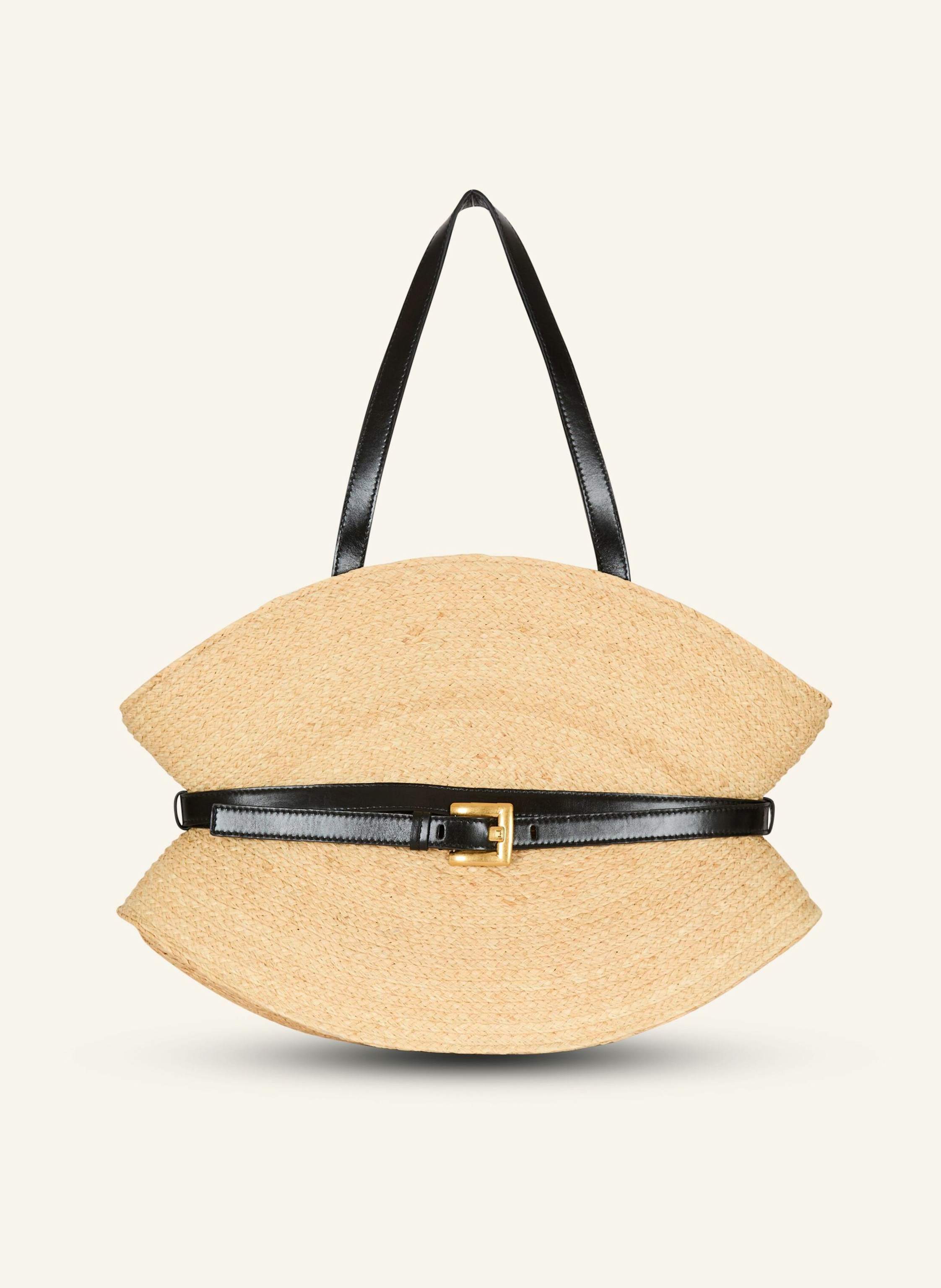 BALMAIN Shuffle Tasche mittelgroß aus Bast