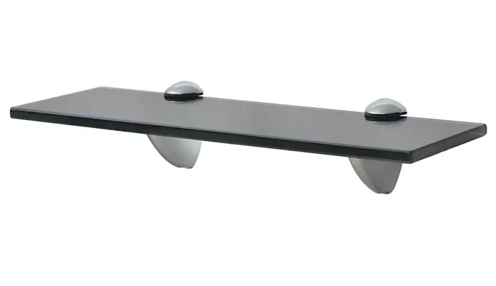 Czarna solidna półka szklana 30x10 - Zevian