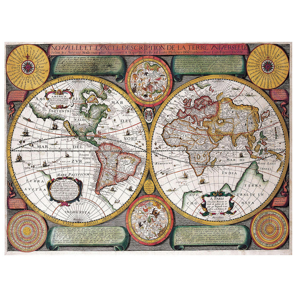 - Tableau - Cartographie - Ancienne Carte No. 56 40x50cm