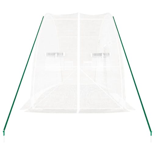 NNEVL Greenhouse with Steel Frame White 12 m&sup2; 6x2x2.85 m