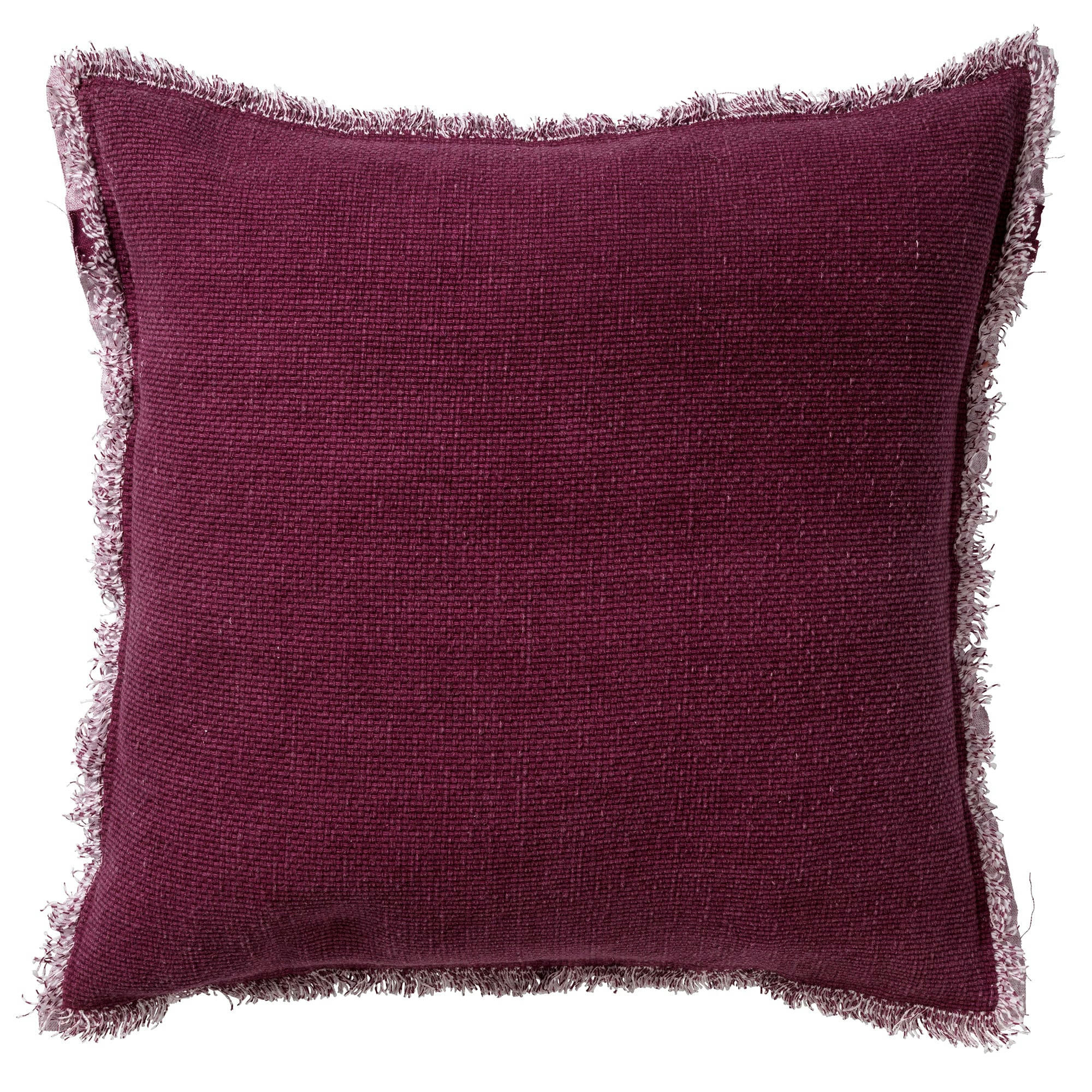 - Housse de coussin rouge en coton-45x45 cm uni