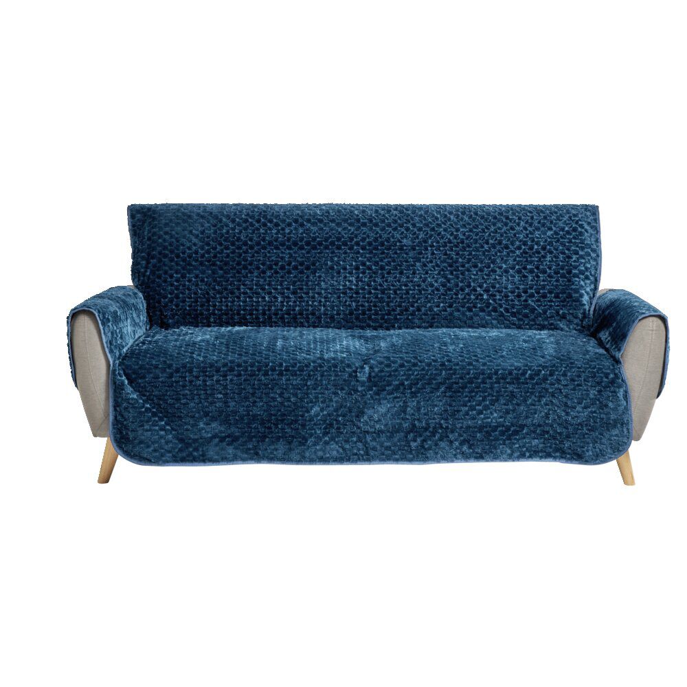 Housse protège canapé 3 places polyester 179x279cm - 3 coloris
