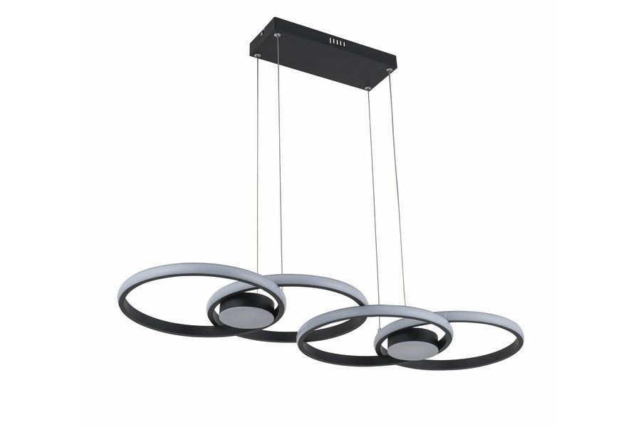 Lampa wisząca Audia czarna LED 1x48W Odcienie bieli 3840lm Reality
