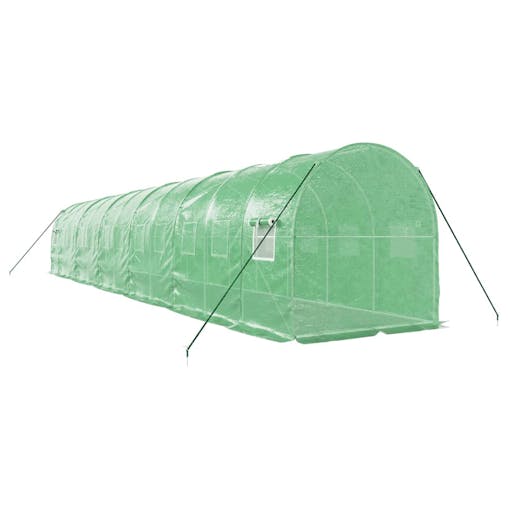 NNEVL Greenhouse with Steel Frame Green 24 m&sup2; 12x2x2 m