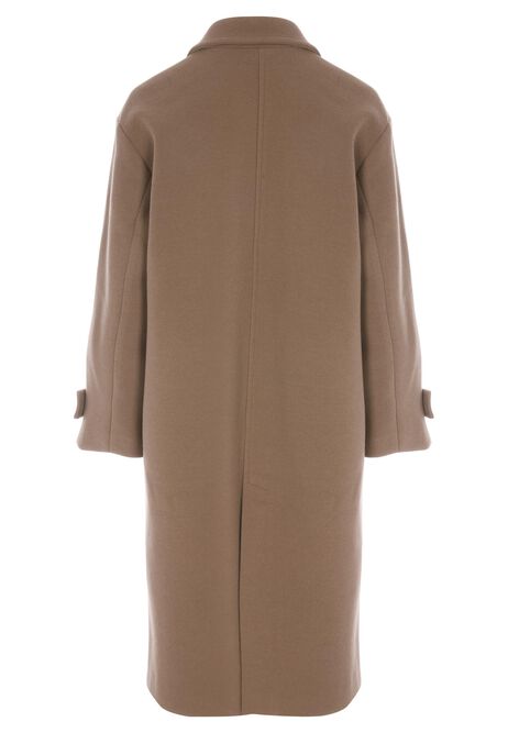 Womens Camel Dad Coat