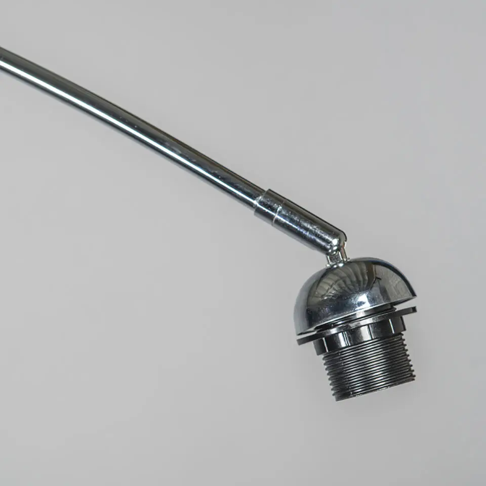 Qazqa booglamp arc zilverkleurig e27