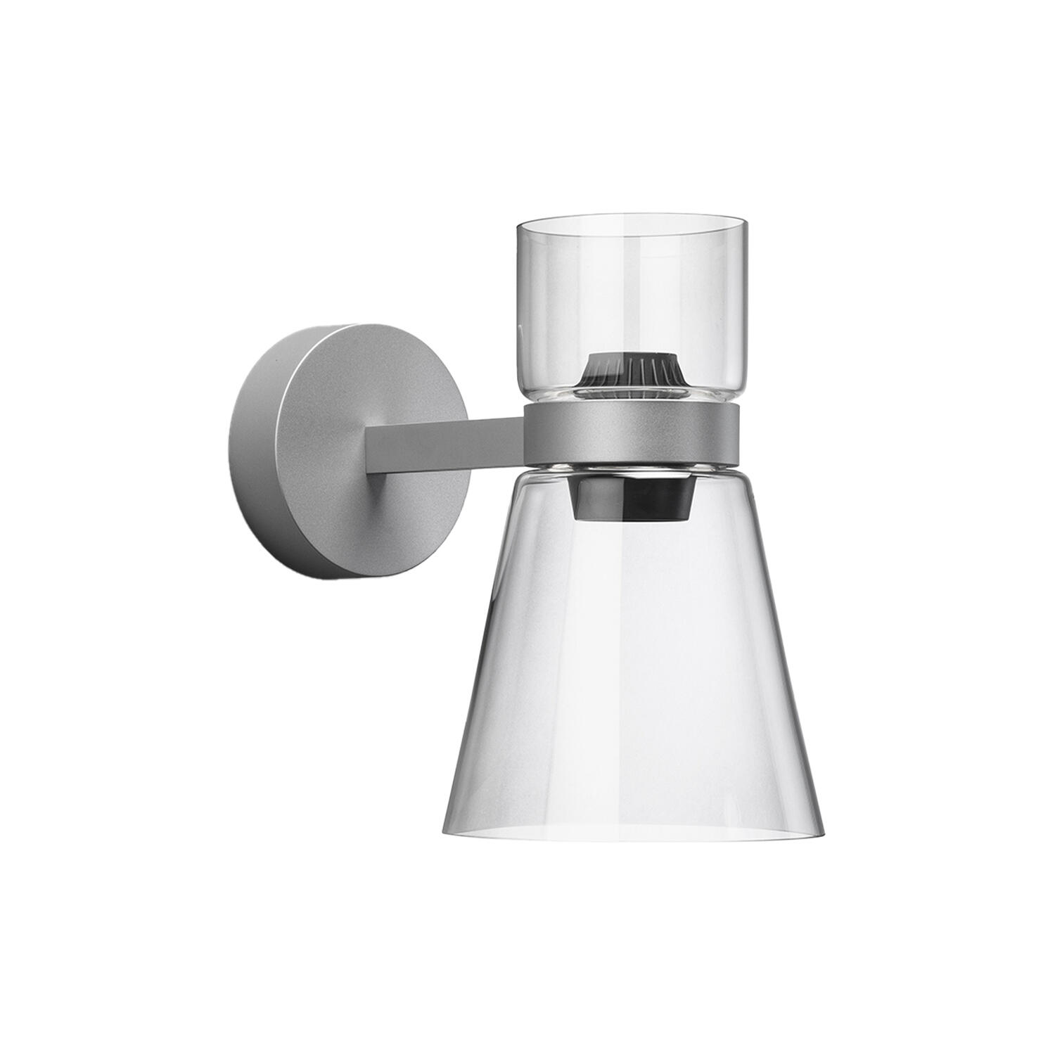 NOCTURNE W CONE Wall Lamp, silver