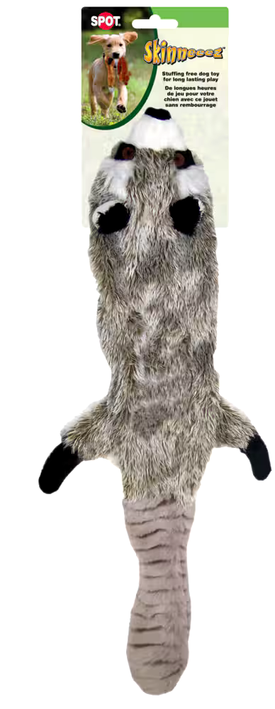 SPOT Skinneeez Stuffing-Free Woodland Animals Dog Toy, Assorted Styles
