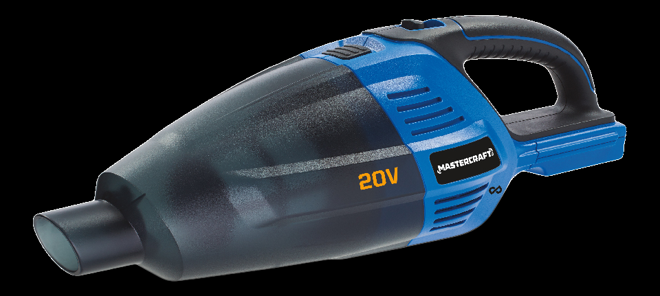 Mastercraft Mastervac 20V Max Lithium-Ion Cordless Handheld Vacuum with Nozzles, Tool Only, PWR POD Compatible