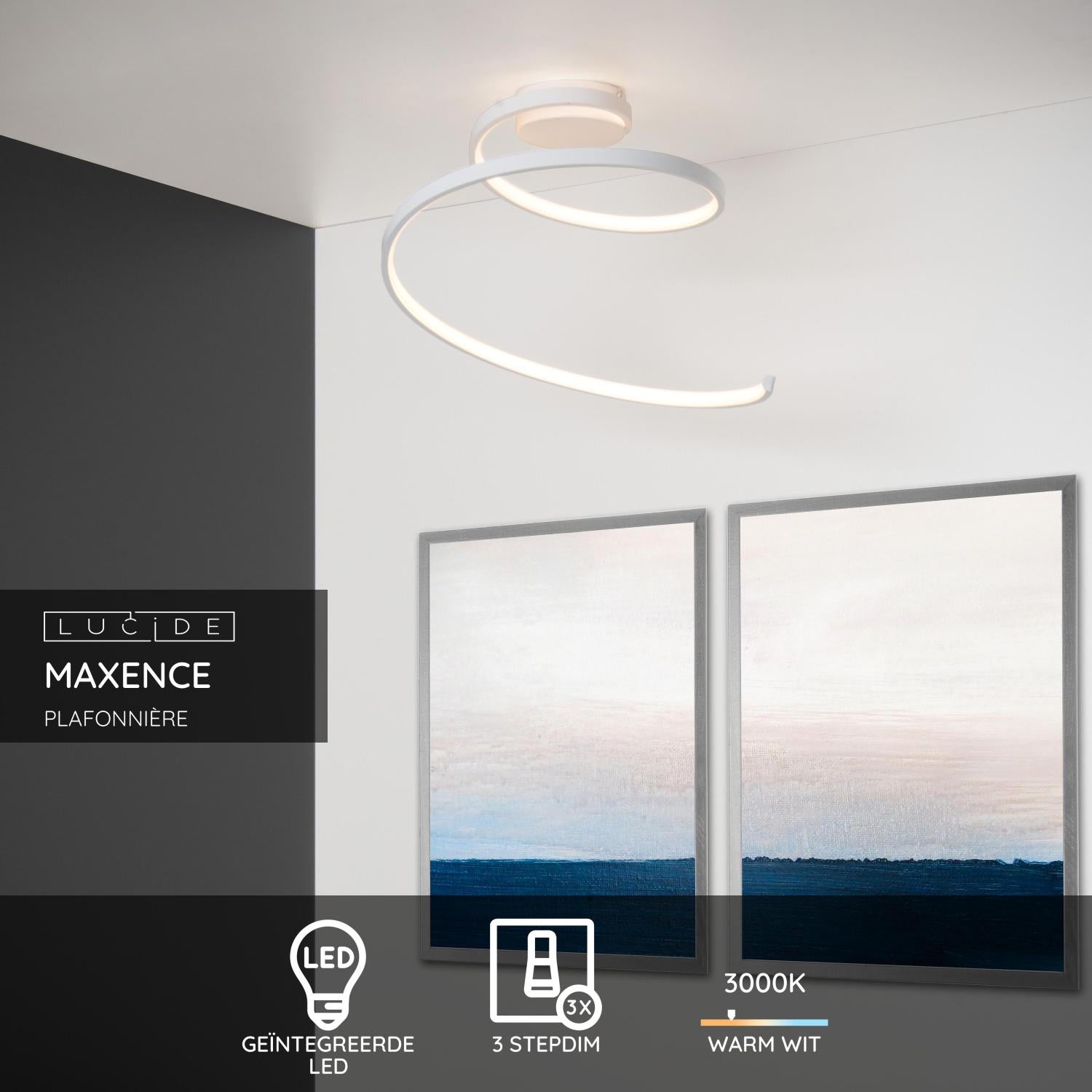 Lucide MAXENCE Plafonnière - Wit