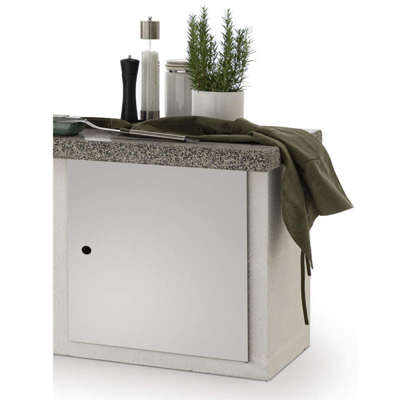 Kit porte battante pour barbecue béton Bastia