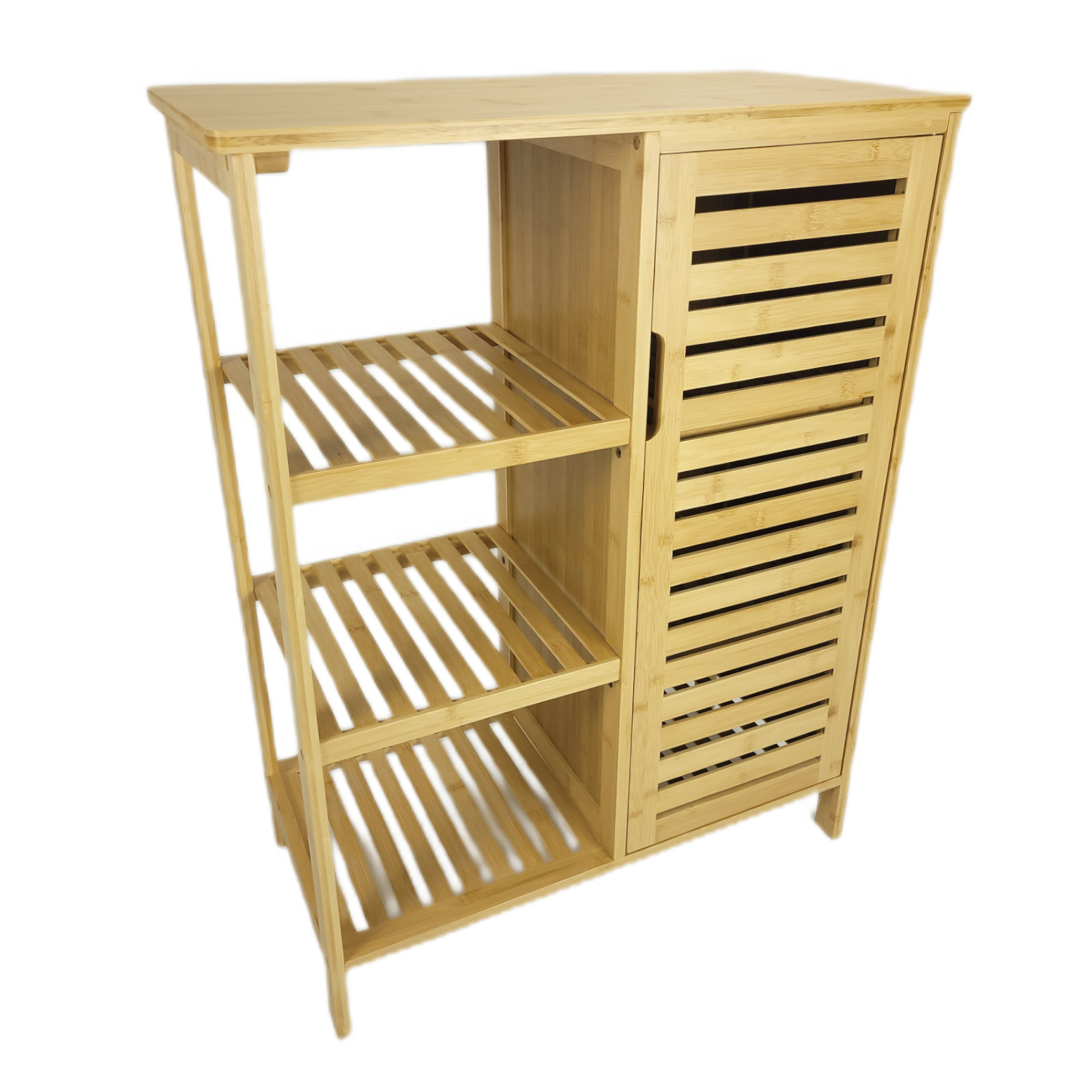 Bambusowa szafka do łazienki komoda do salonu łazienki 66x33x87 | Begryf