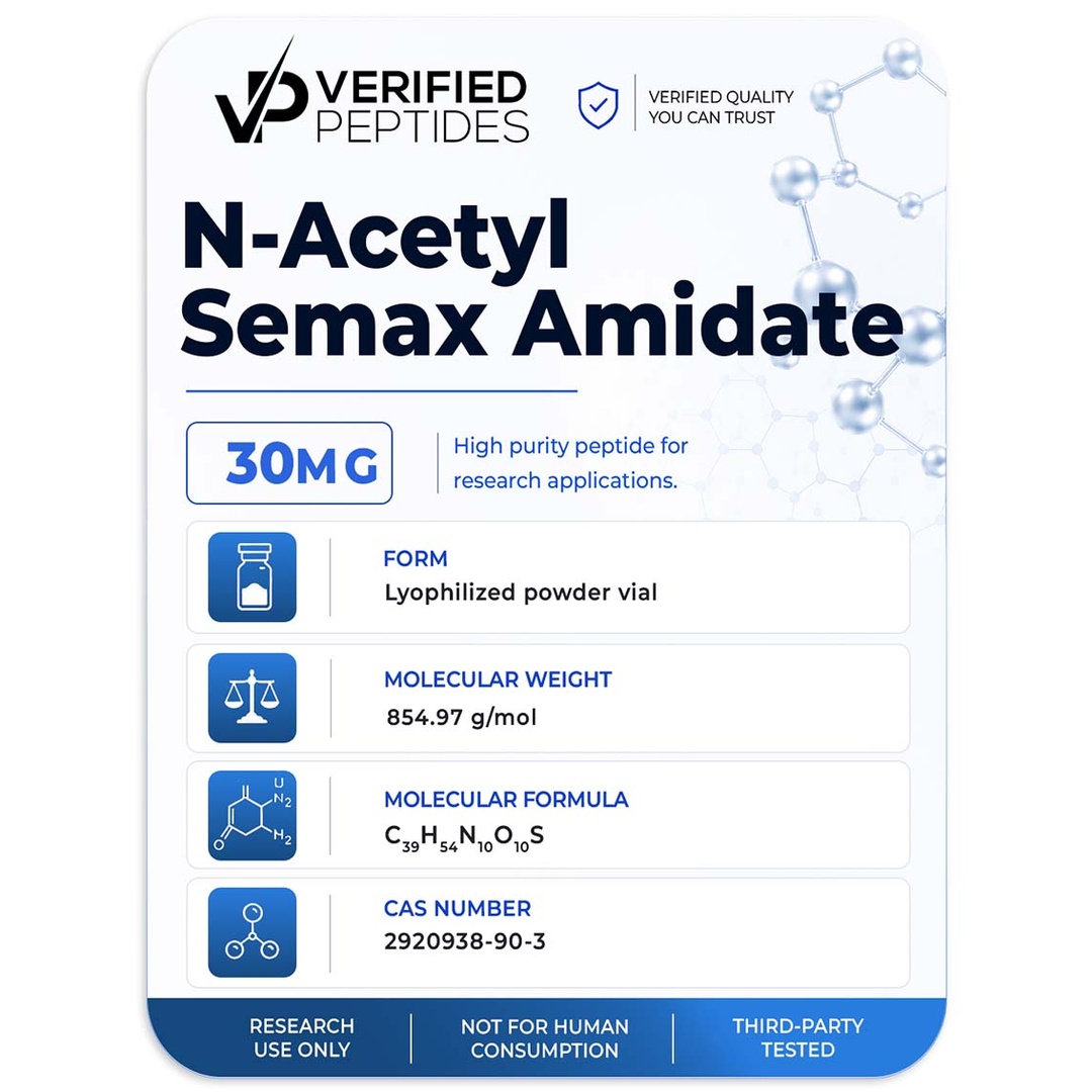 Verified Peptides N-Acetyl Semax for Sale
