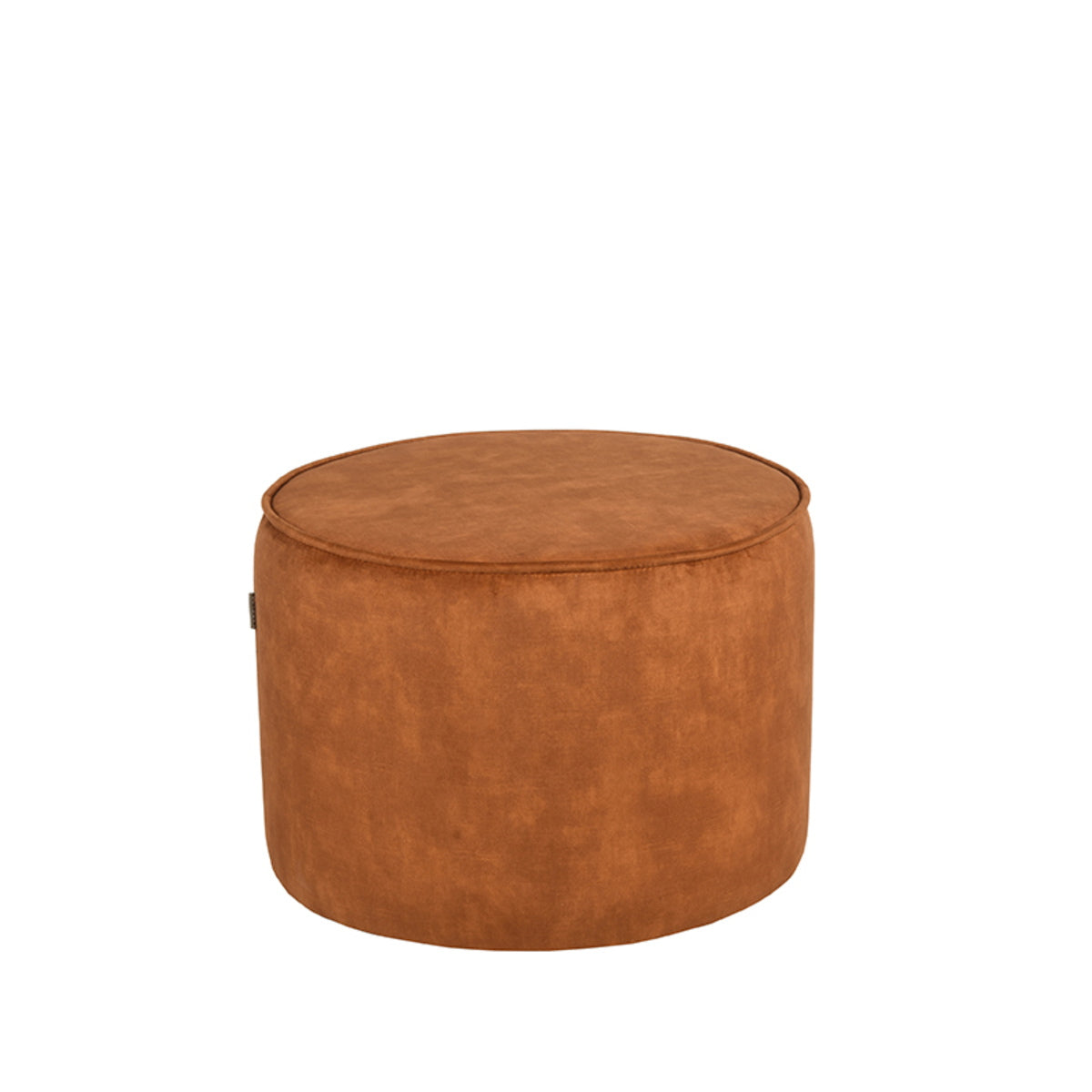 LABEL51 Poef Tibo - Geel Velvet - 55x55x40cm