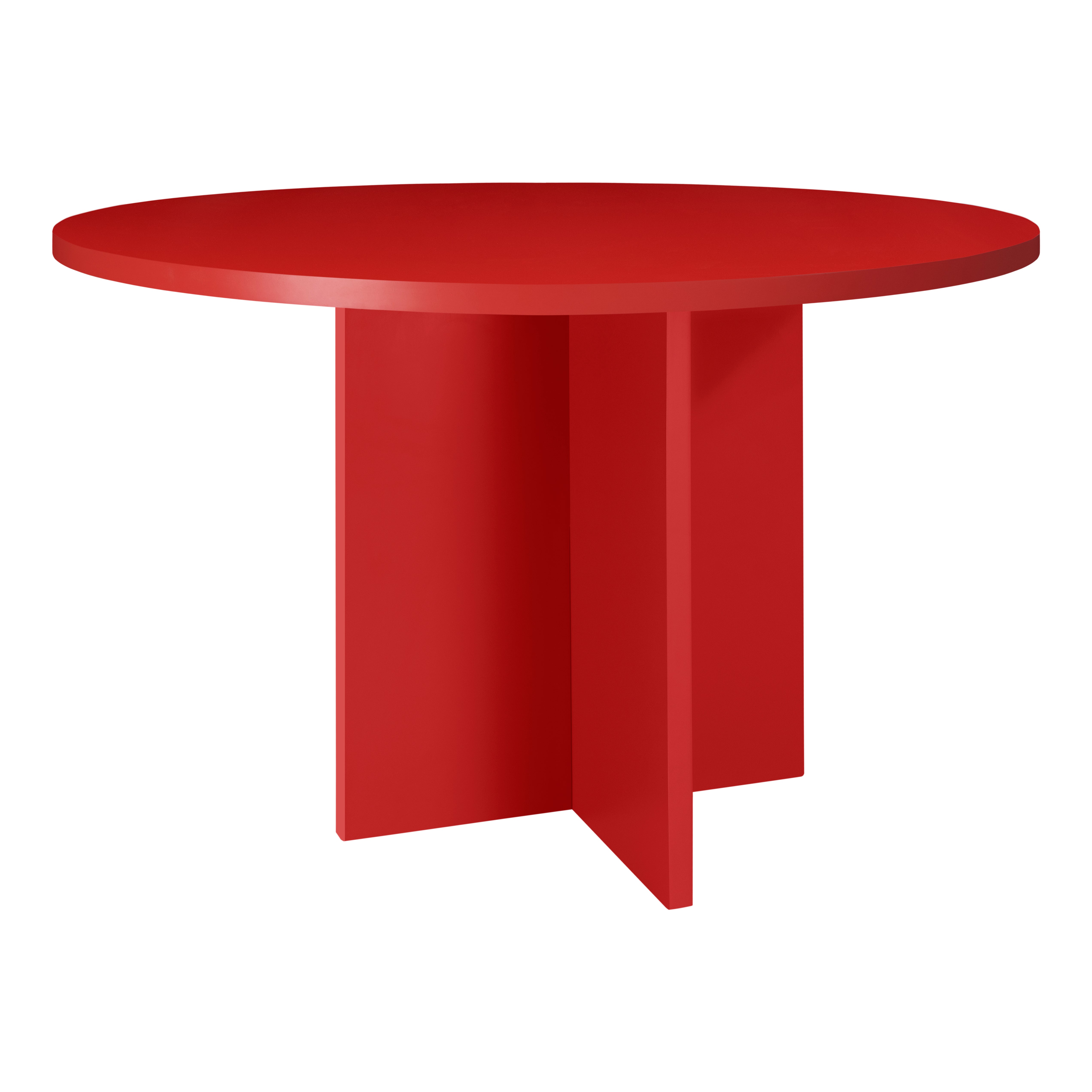 Really Nice Things - eettafel Mathilda - MDF -rond - 120cm - rood
