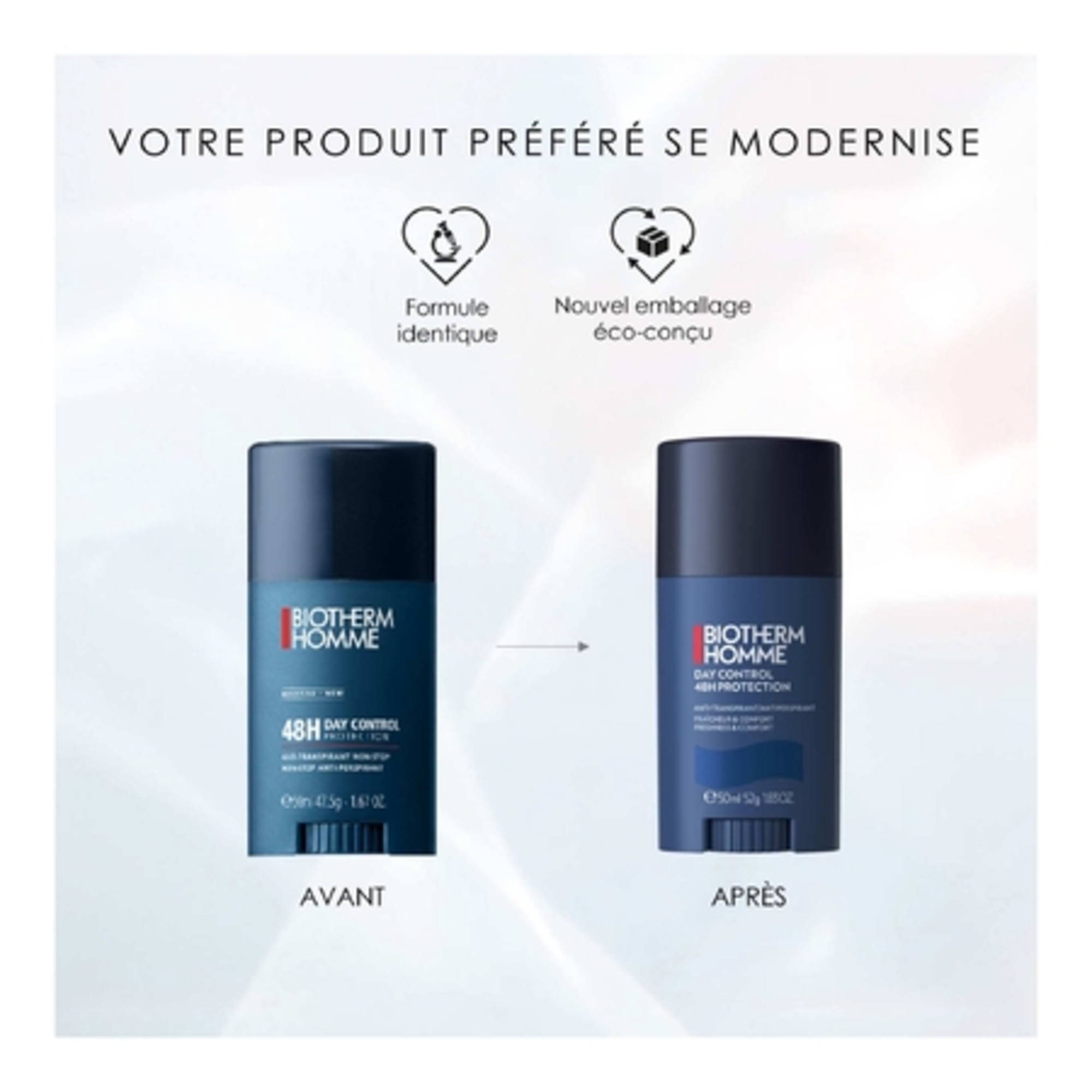 HOMME DAY CONTROLDéodorant anti-transpirant 48h fraîcheur & confort