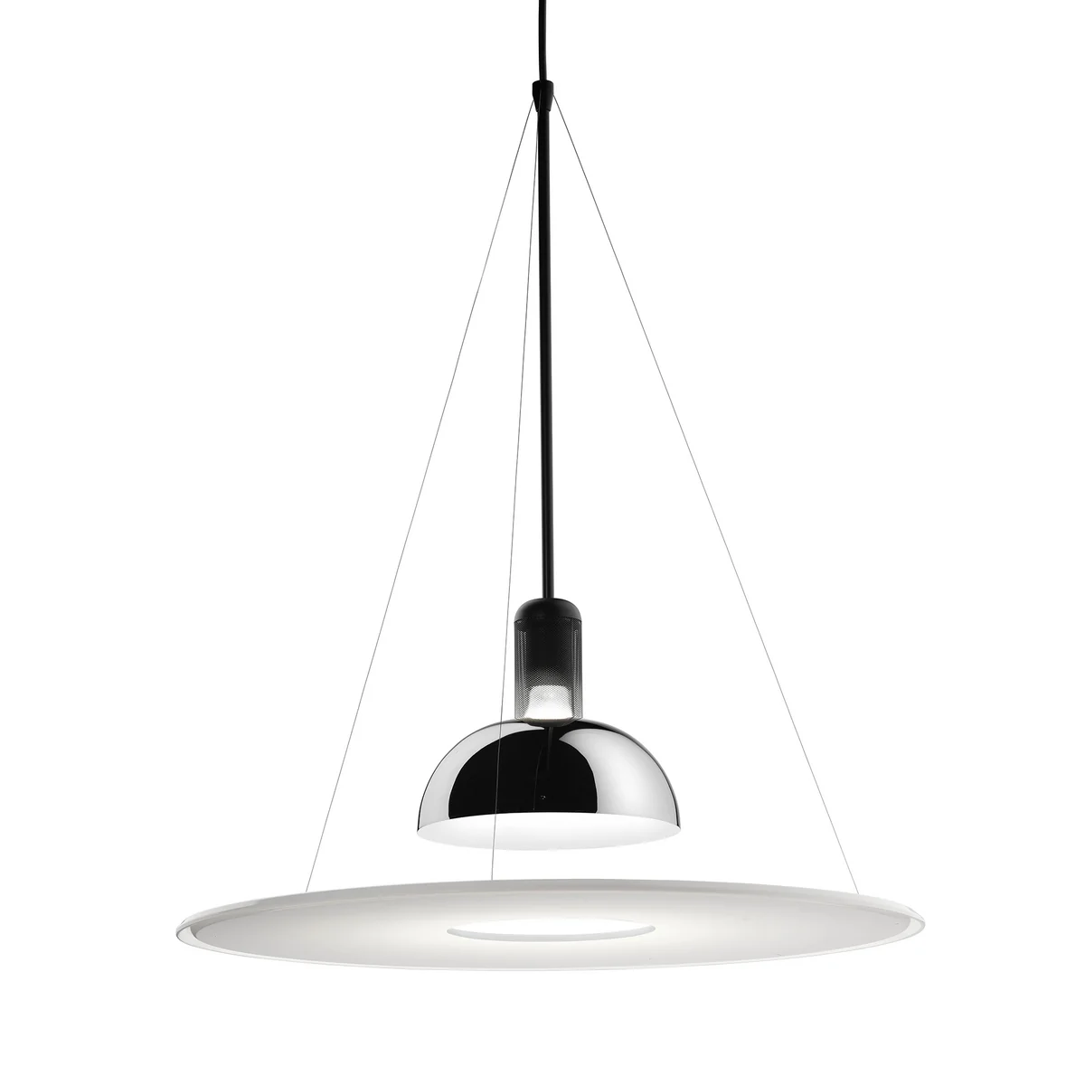 Flos - Frisbi Pendelleuchte, Chrom