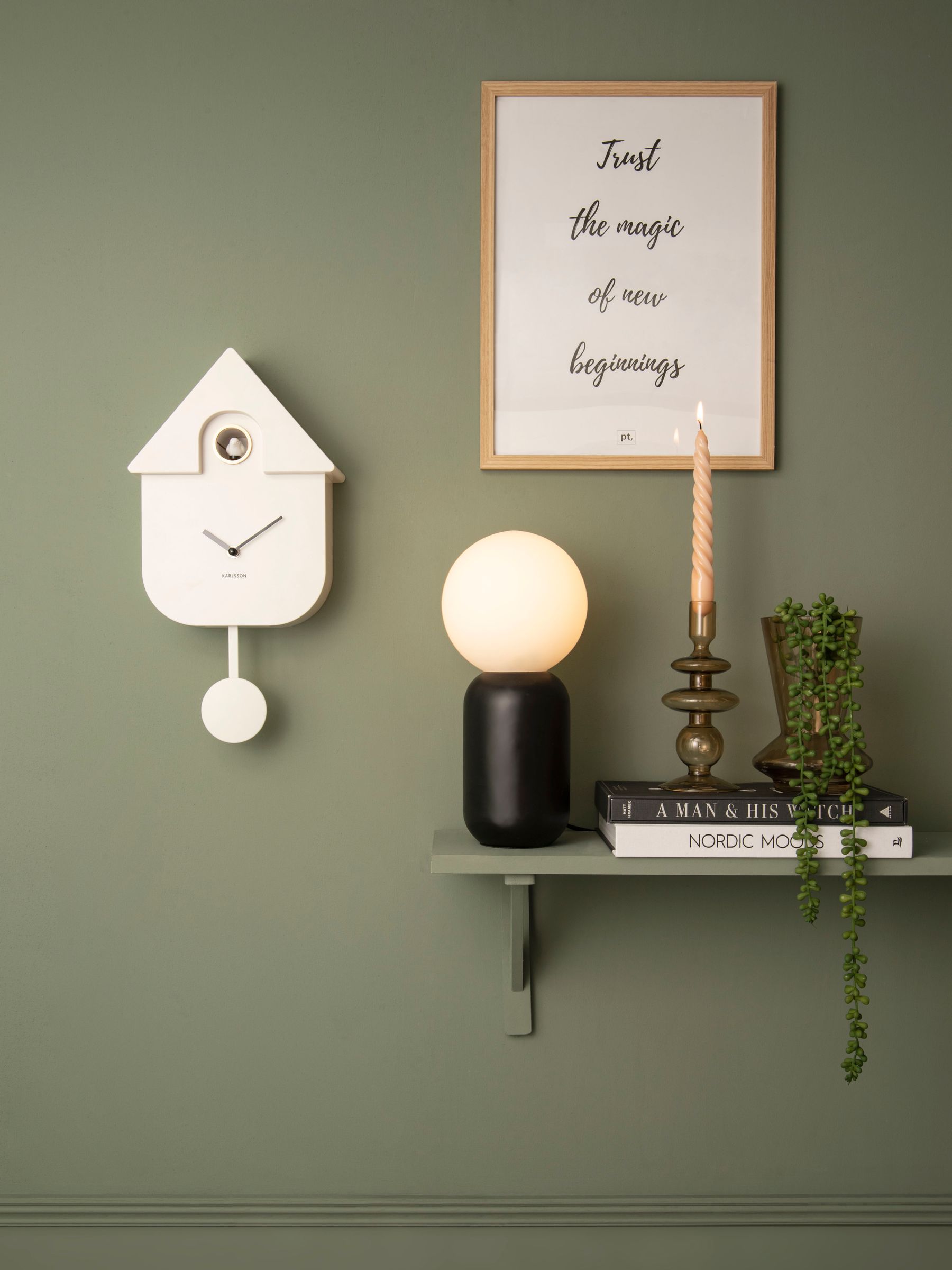 Karlsson White Cuckoo Alarm Clock