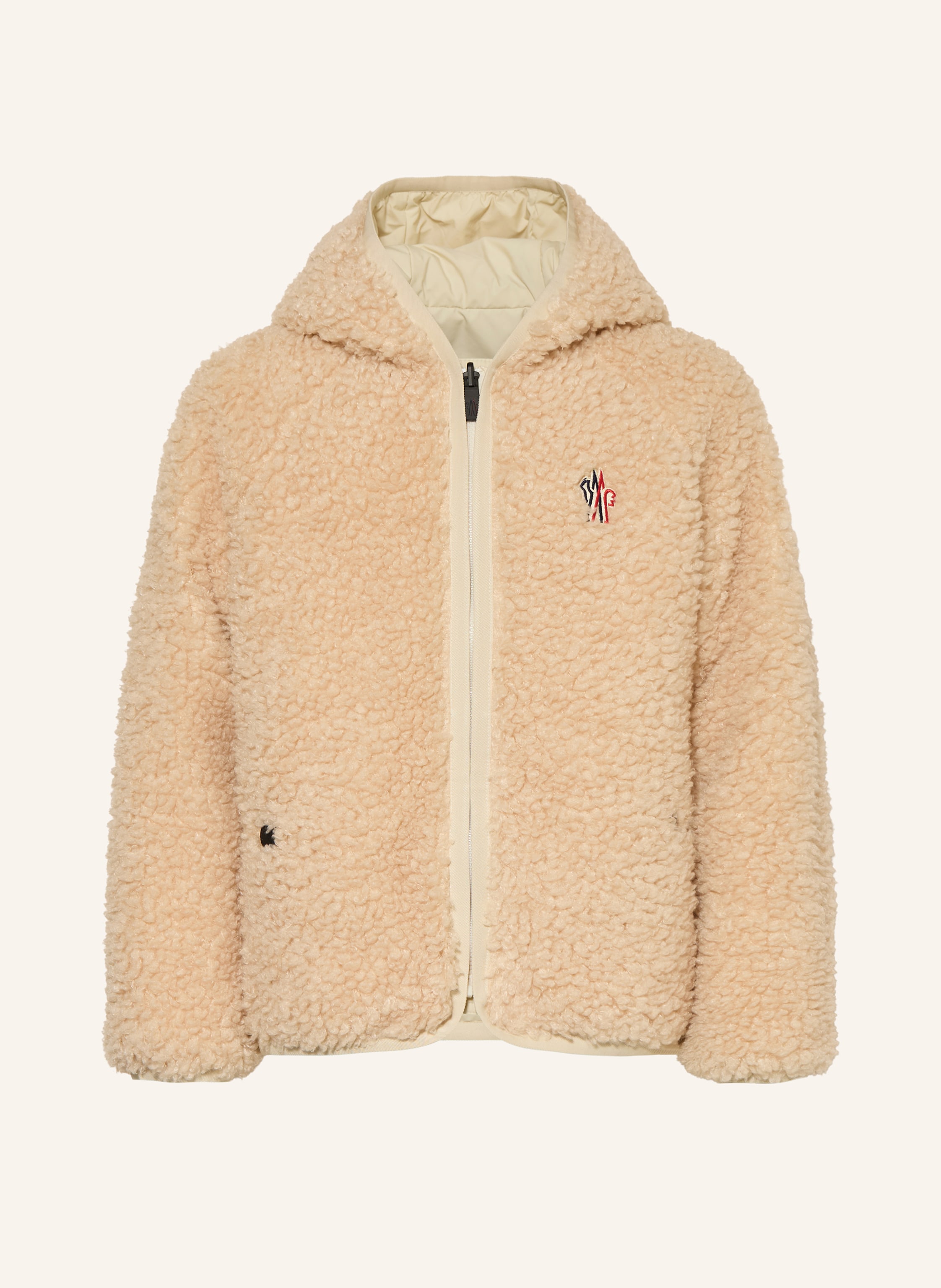 MONCLER enfant Teddyfell-Jacke