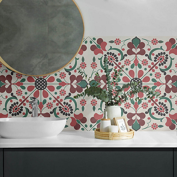 Panneau Décoratif Mural Wallfluent 120x60 cm Motif Mandala À Motif Floral 1 pièce