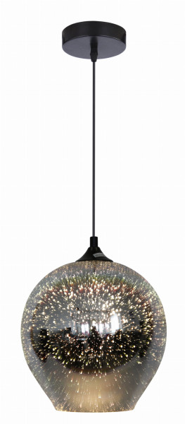 Lampa wisząca czarno-szara GALACTIC 1xE27x60W wym: 120x23x23 cm Candellux