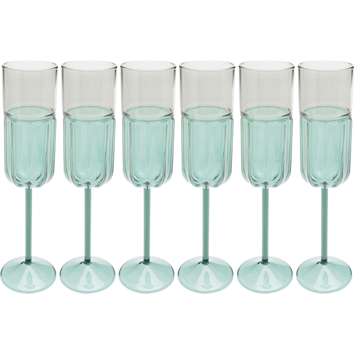 Kare Design Champagneglazen Duetto (6/set)