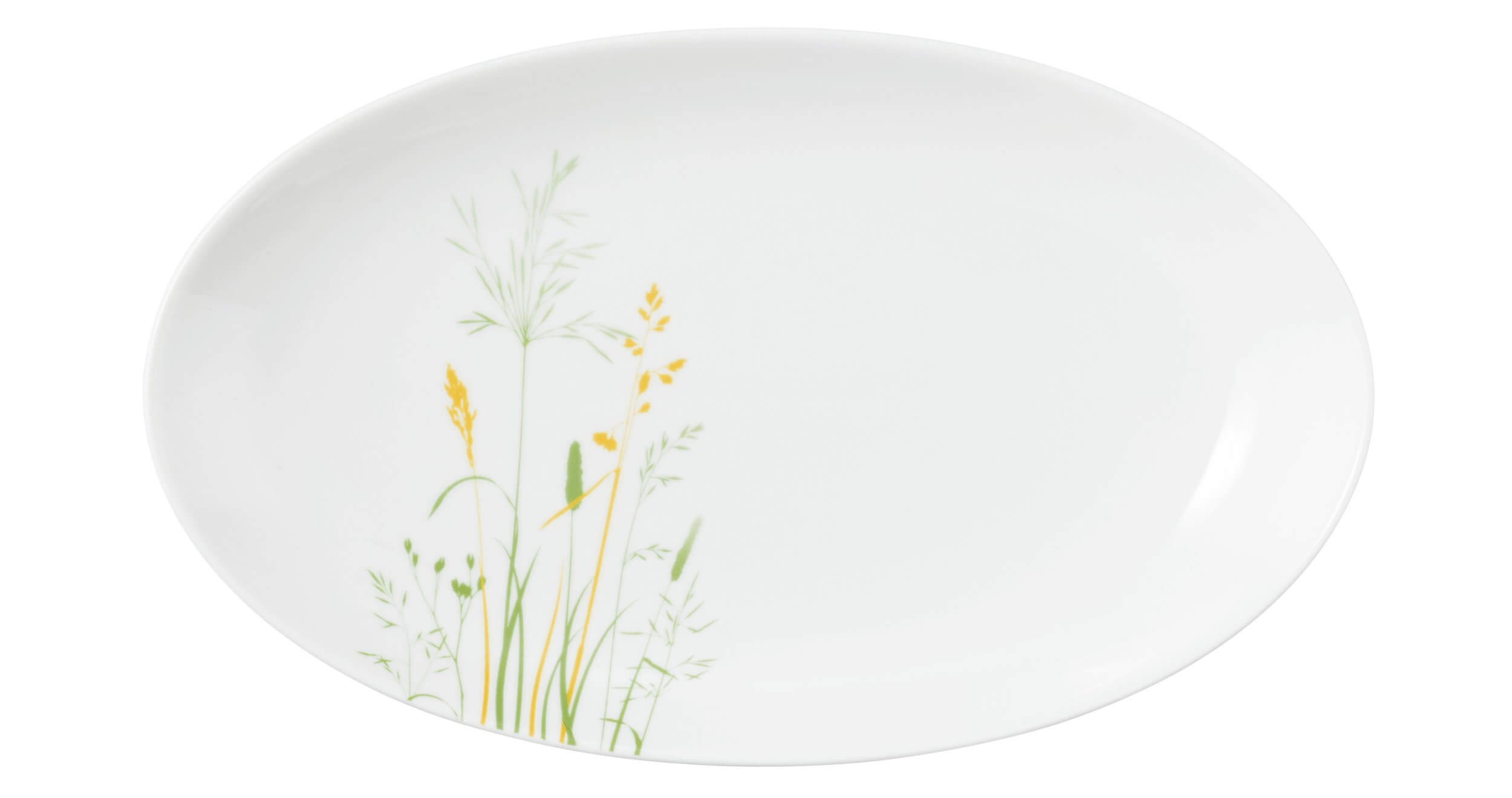 SELTMANN MEADOW GRASSES GREEN Owalny półmisek 24 x 14.5 cm