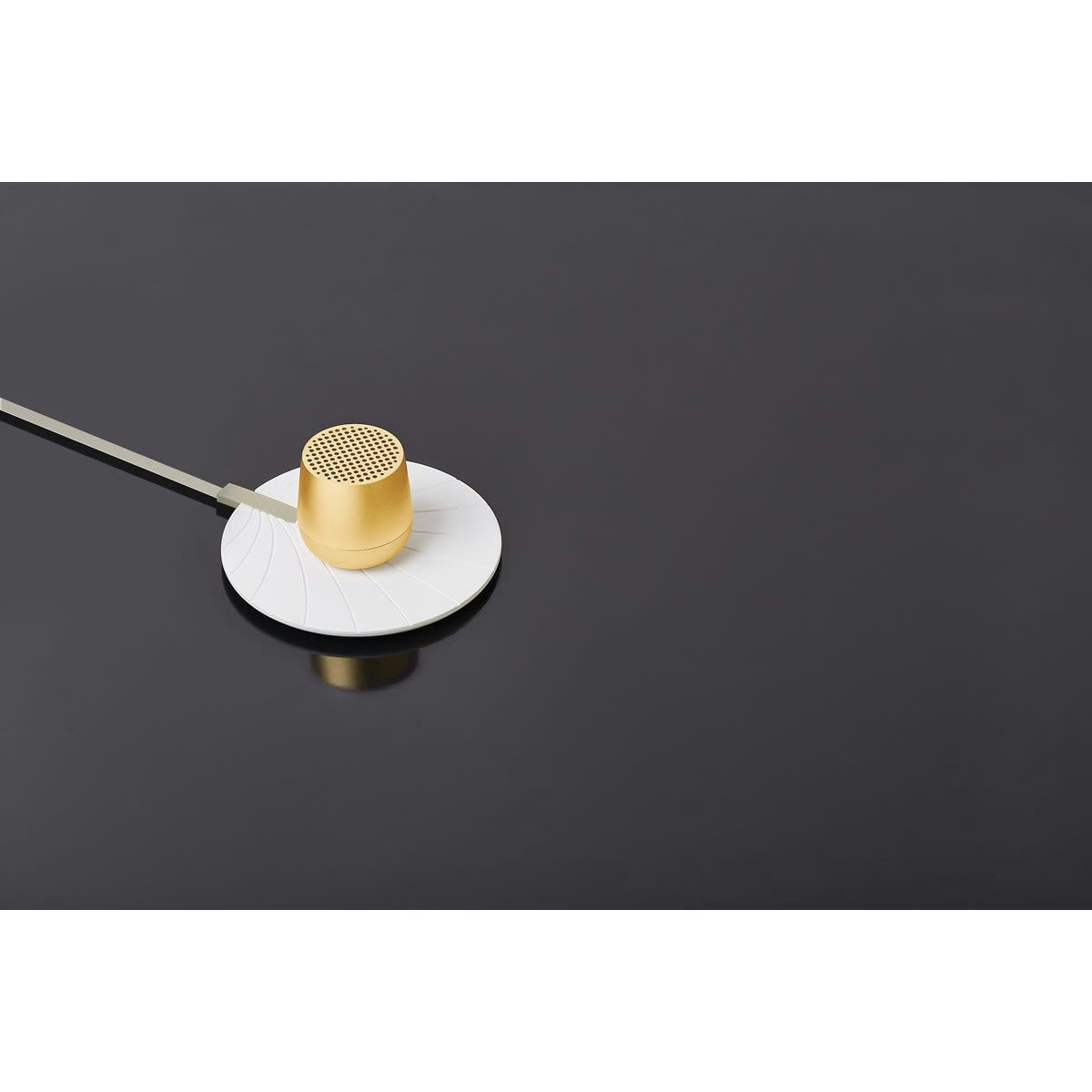 MINO PLUS ALU - Enceinte bluetooth rechargeable en aluminium jaune clair