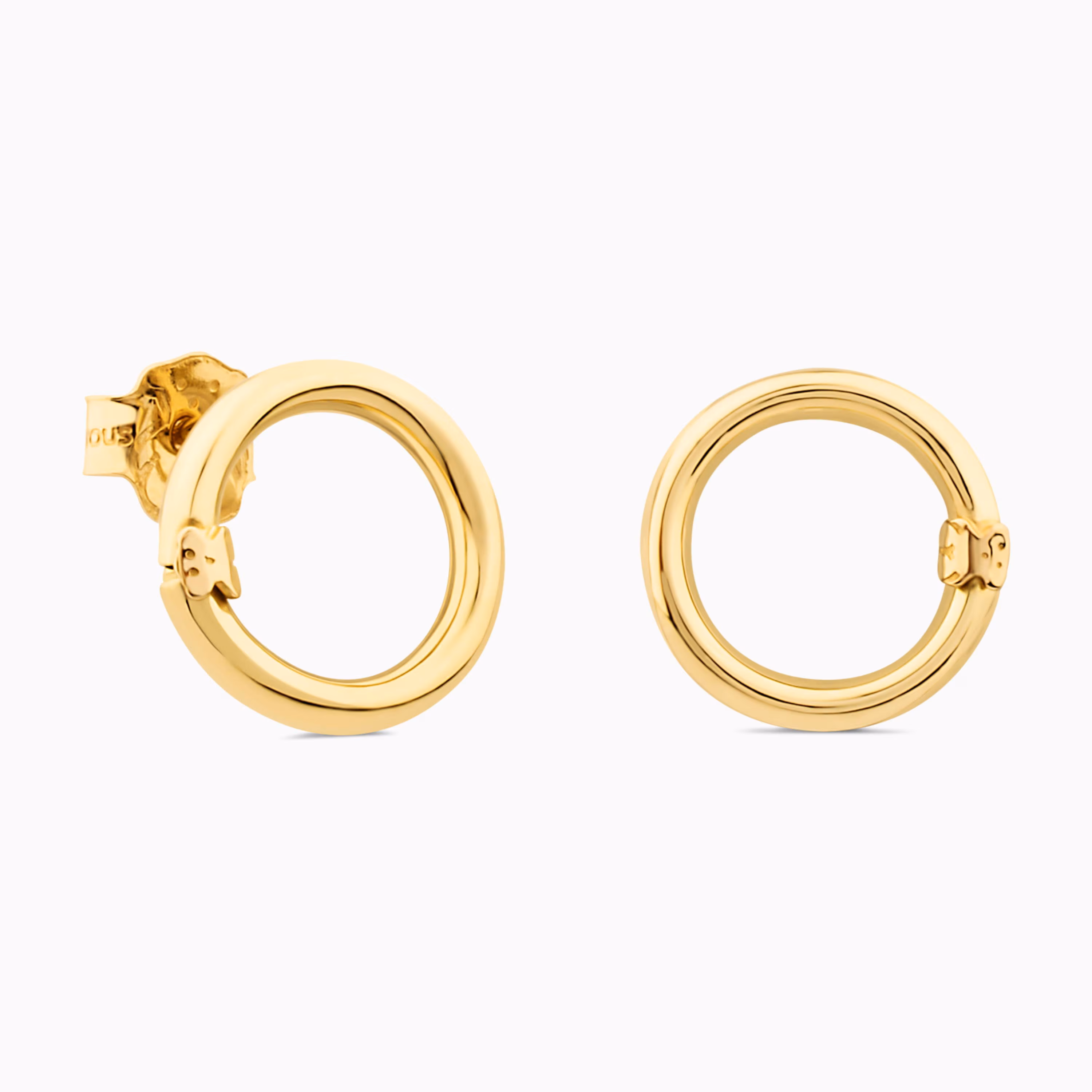 Pendientes pequeños de oro Hold