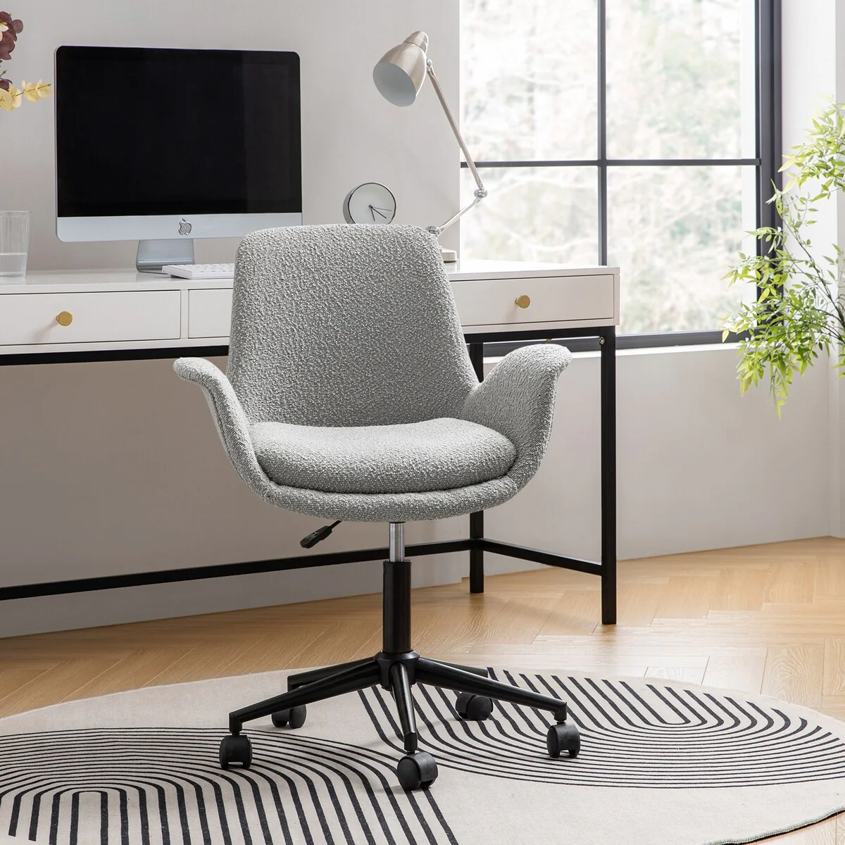Carina Modern 360 Degree Swivel Office Chair with Adjustable Height by HULALA HOME