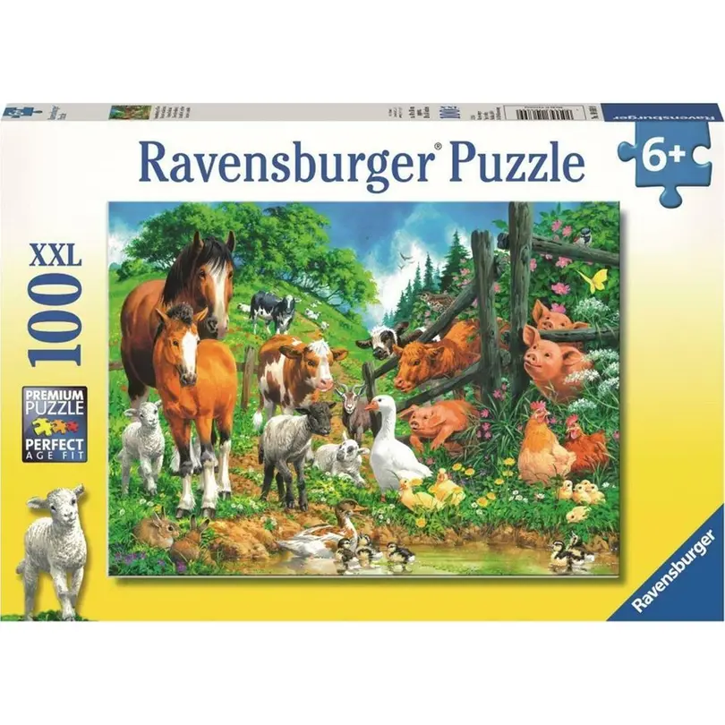 Puzzle 100-teilig Versammlung der Tiere