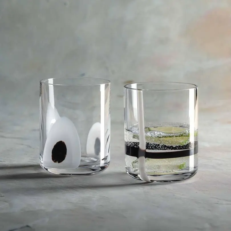 Becher 2er-Set Banda Nera
