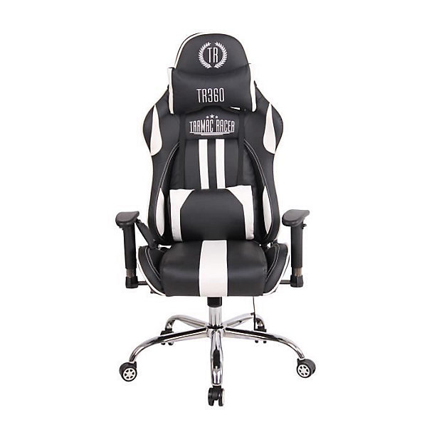 Chaise de bureau Limit XM en similicuir - Noir - Blanc - CLP - A roulettes - Intérieur - Contemporain - Design