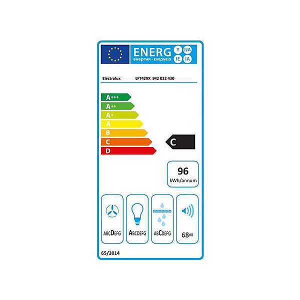 Hotte décorative ELECTROLUX LFT429X1
