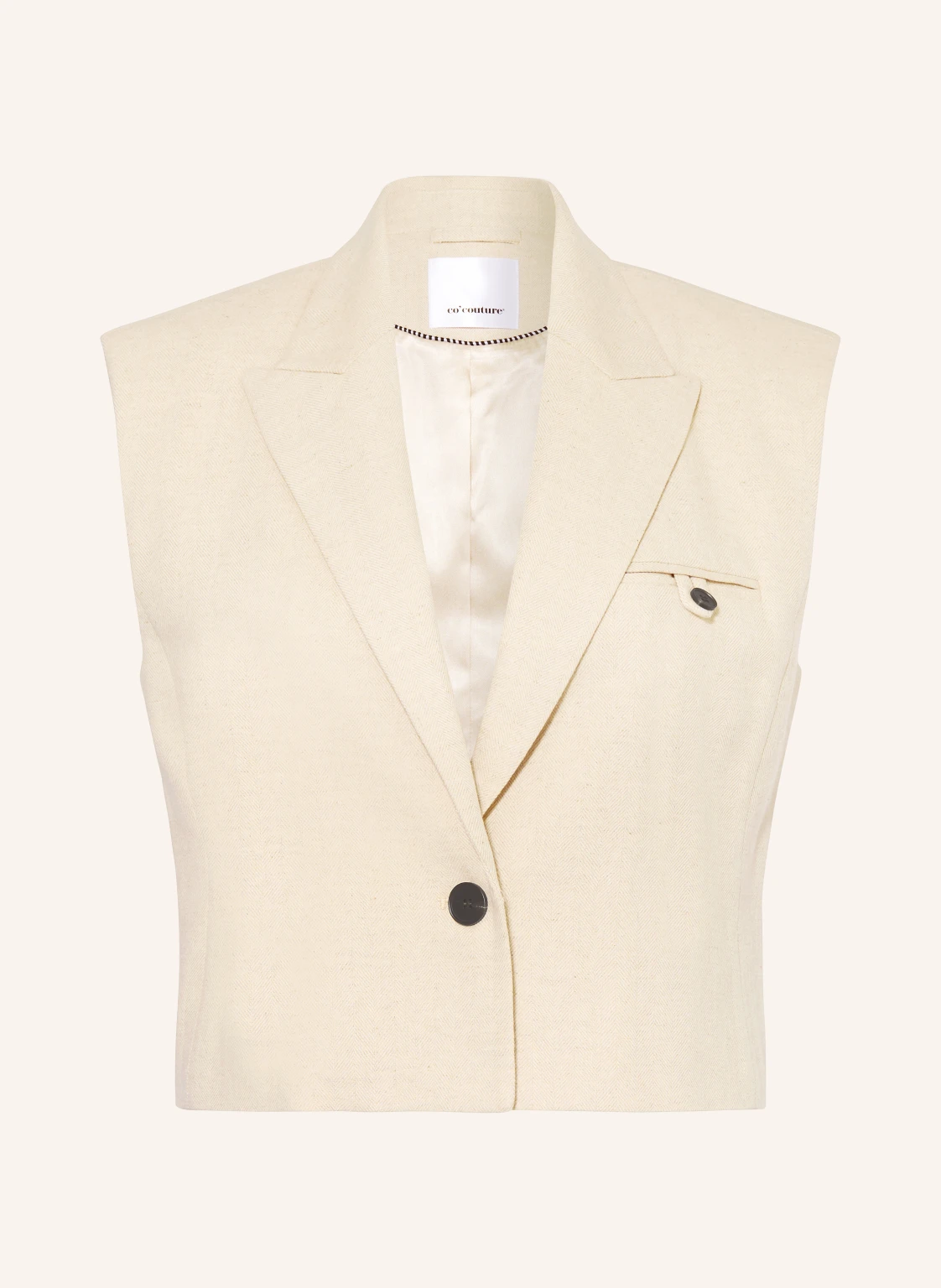 co'couture Blazerweste mit Leinen