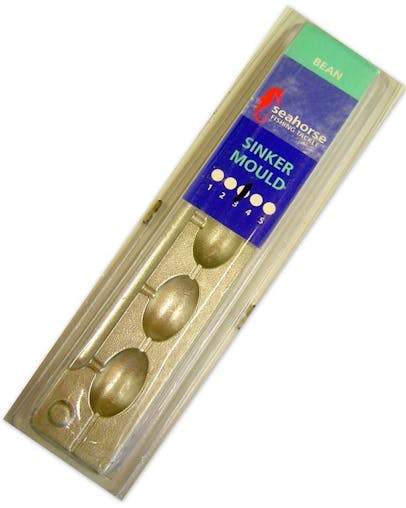 Seahorse 3 Bean Sinker Mould - Makes 5 Sinkers- Made In Australia