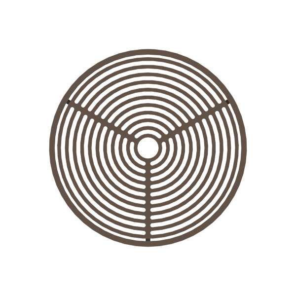 Grille trépied de cuisson en acier pour brasero Oyat