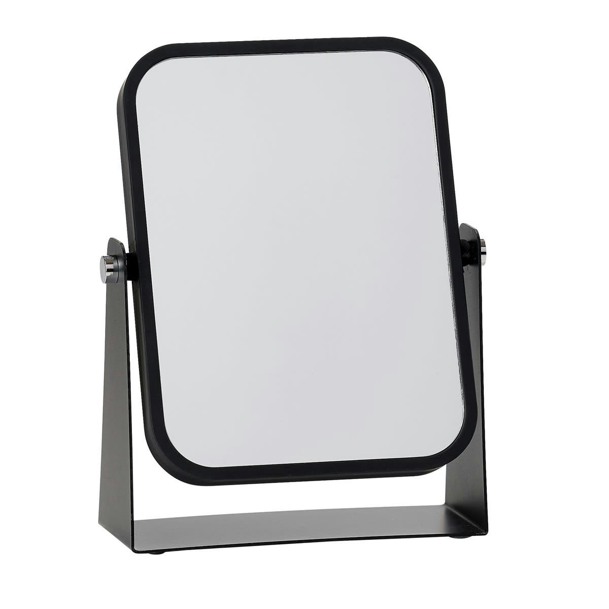 BATH - Miroir de table en fer gris 16x22cm