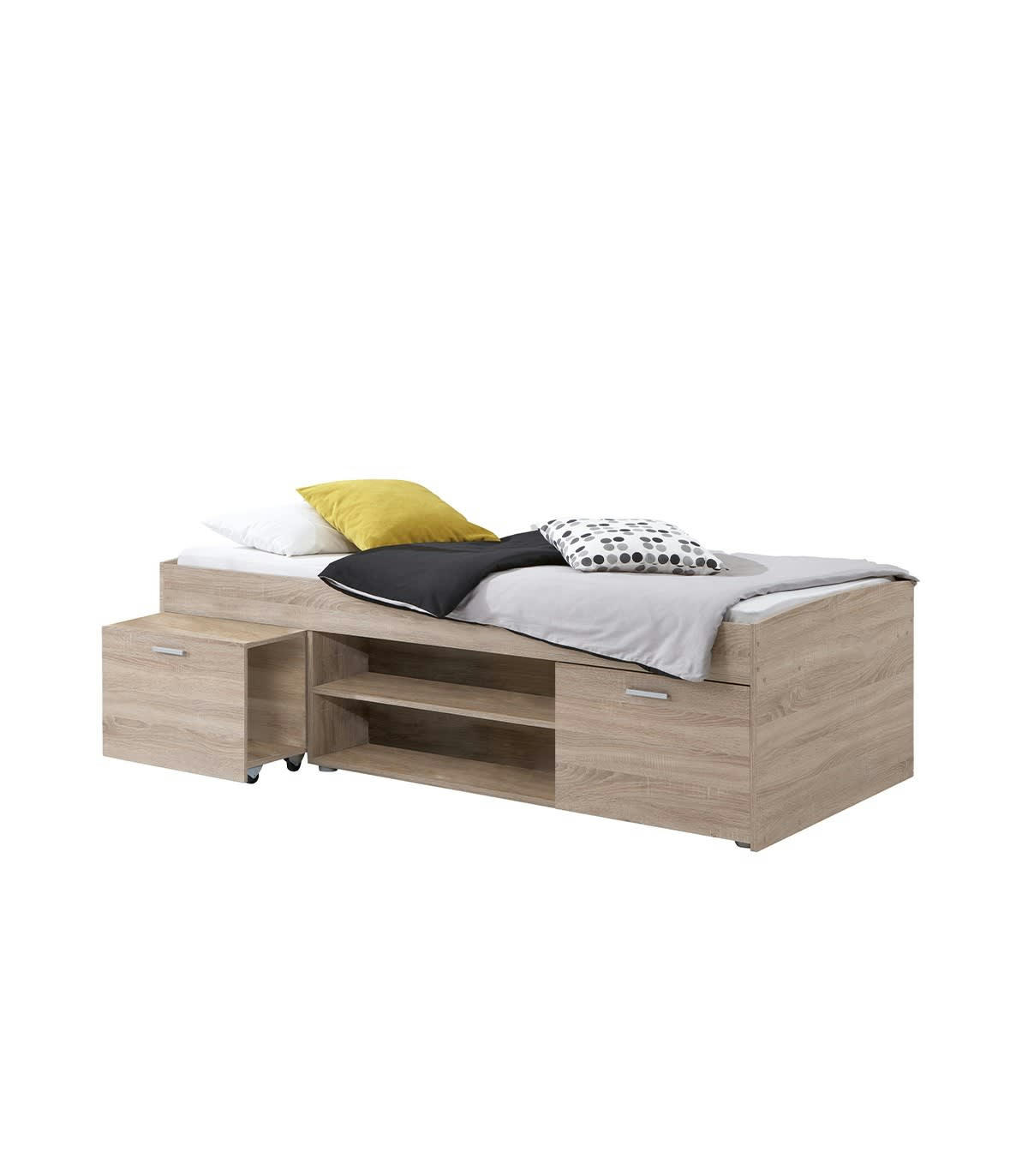 CARLO 1 - Lit avec rangements 90x200