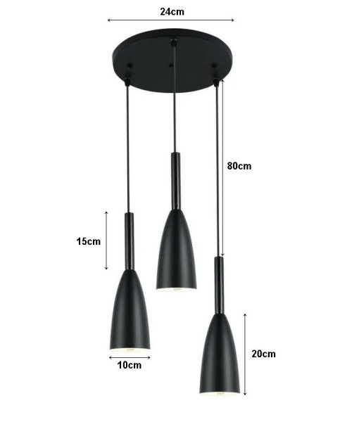 Lampa sufitowa metalowa klosz