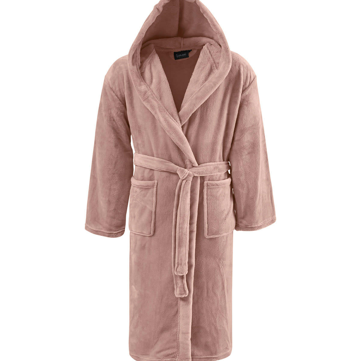 KAPRA - Peignoir polaire mixte à capuche  nude M